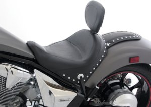 Honda Fury Fender Bib - Mustang Motorcycle - with Studs - Black - `10-`21 Honda Fury Fender Bib - Mustang Motorcycle - with Studs - Black - `10-`21
